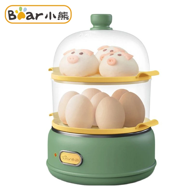 

Bear Electric Egg Boiler Double Layer Steamed Egg Cooker Home Breakfast Machine Electric Steamer Mini Kitchen Appliances 220V