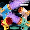 Light-Up Bubble Gun - 29-Hole Gatling Blaster for Boys & Girls 6-14 Years Old (battery & Bubble Liquid Not Included) 2