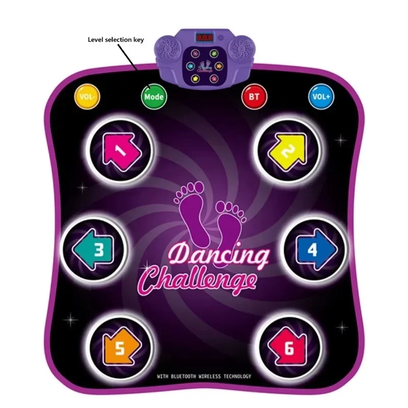 Musical Play Mats Kids Educational Games Dancing Challenge Play Mat Electronic Blanket Touch Dance Mat Good for Children