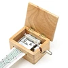 DIY Wooden Music Box Accessory 15 Tone Hand-cranked With Hole Puncher 10pcs Paper Tapes Music Movements Box Home Decoration 2