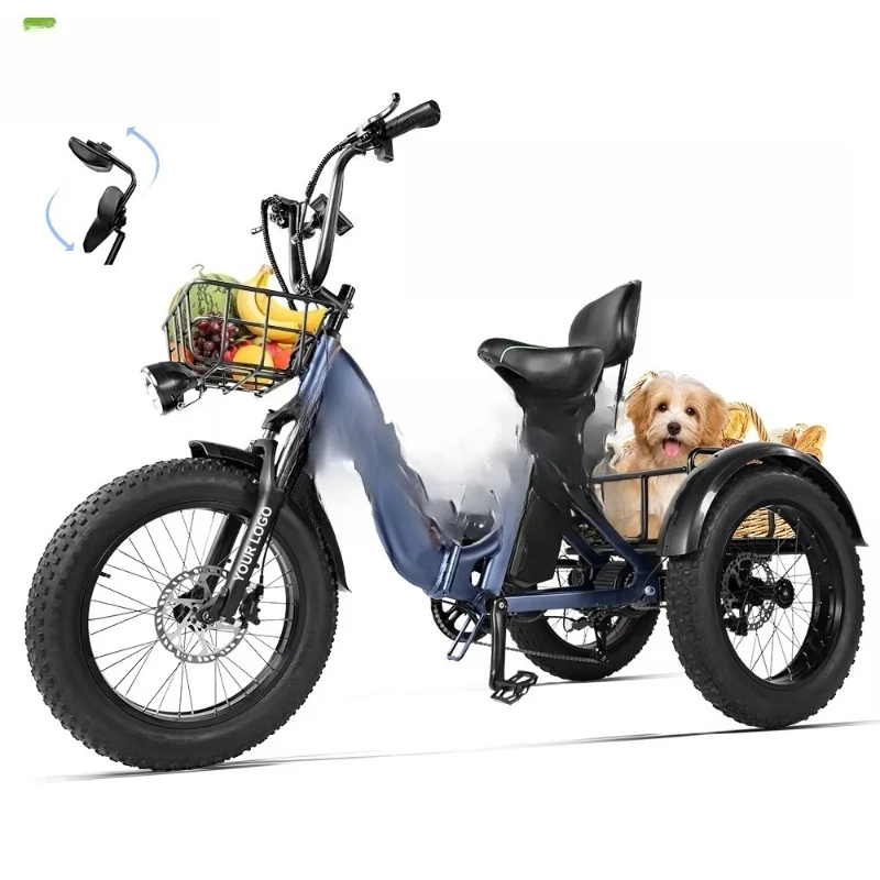 thumbnail image 2 of Electric Tricycle For Adults,500W Electric Trike,Folding Electric 2 of 14