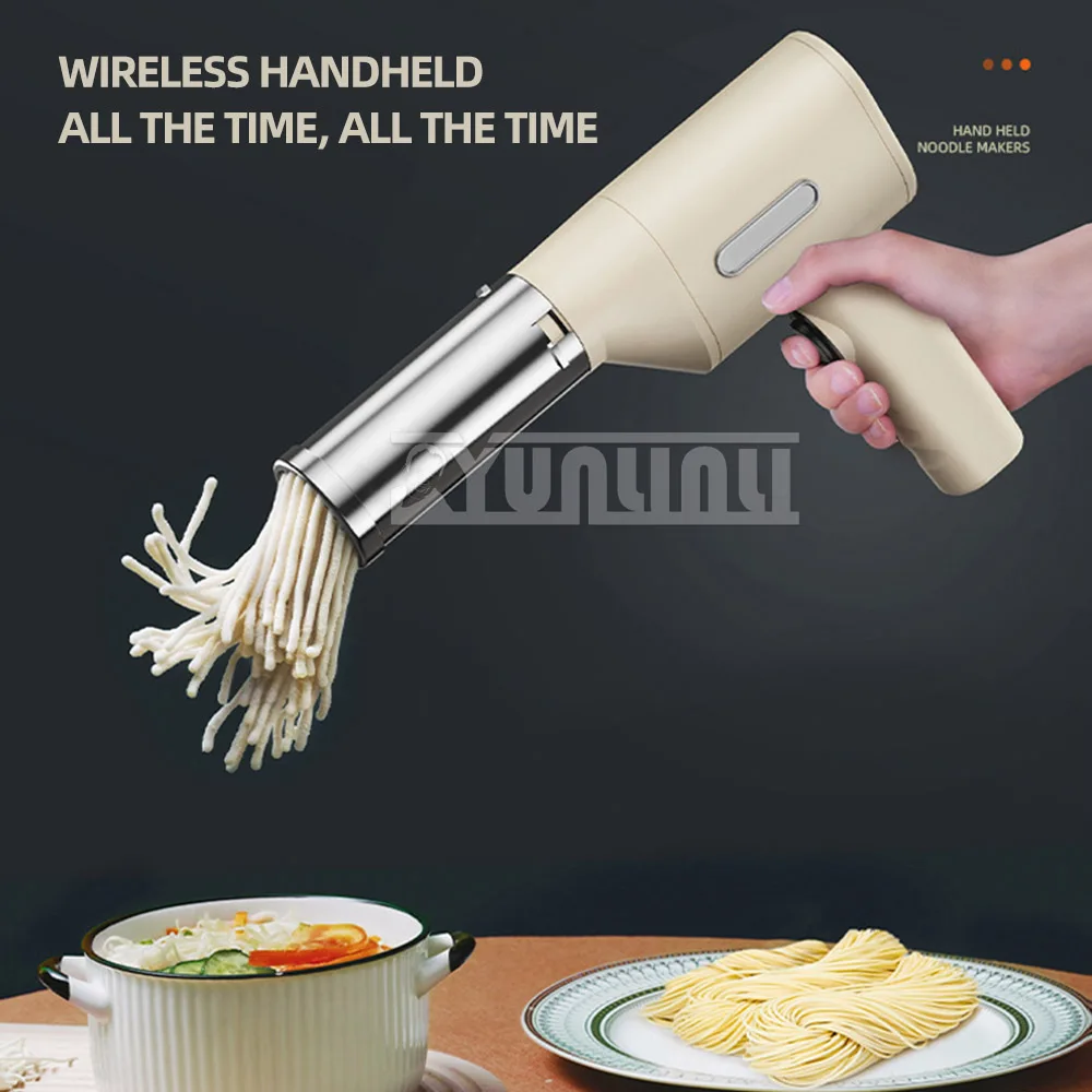 Automatic Pasta Maker Wireless Noodle Machine Handheld Electric Spaghetti Roller Manual Pressing Machine