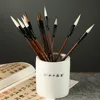 Traditional Chinese Calligraphy Brush Wolf Hair Oil Watercolor Scriptures Writing Brush High-end Oil Painting Art Paint Brush 6