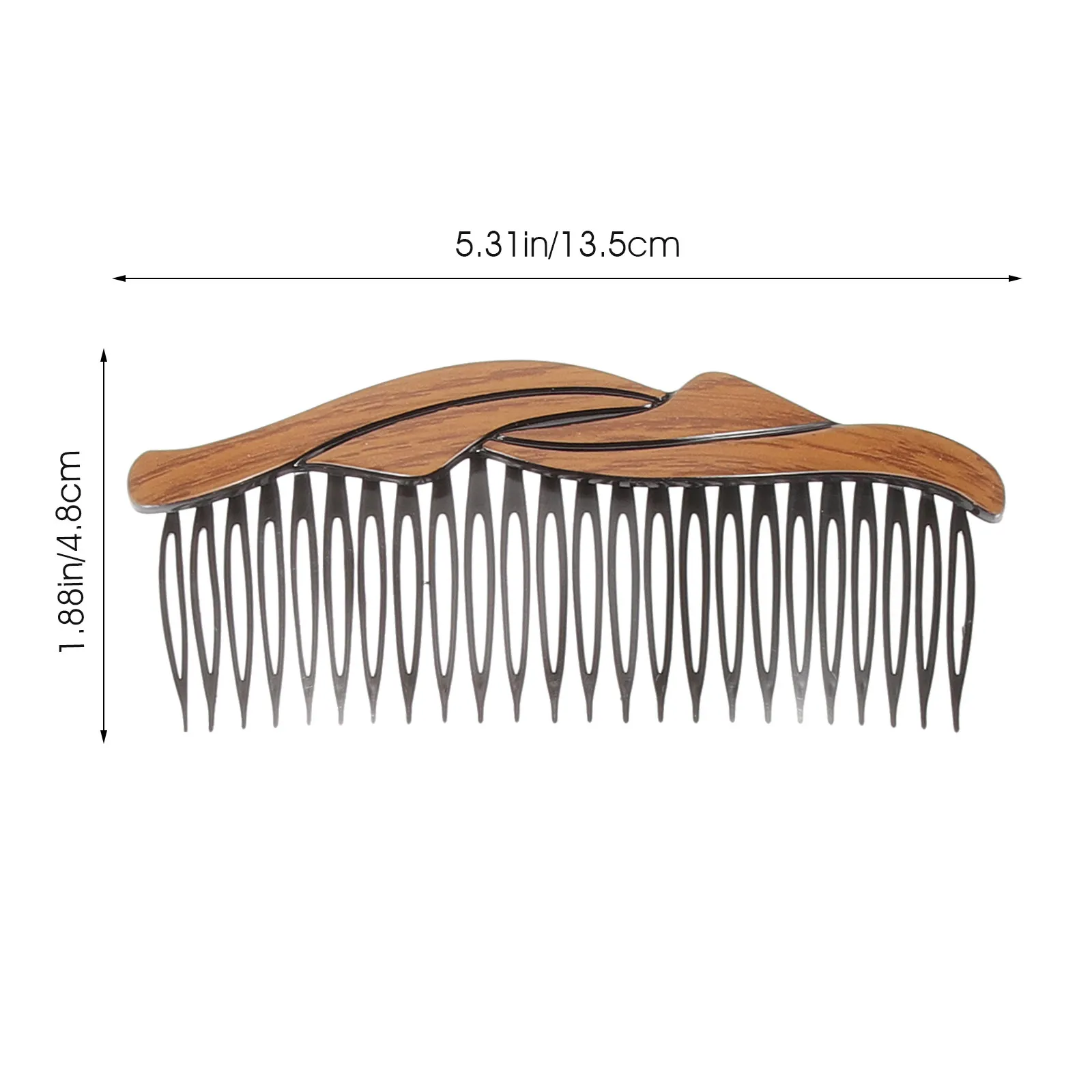 8종 헤어 액세서리 나무 손잡이 빗 넓은 간격의 빗살 엉킴 방지 두피 마사지 스타일링 포크 클립 여성용 소녀용 헤어