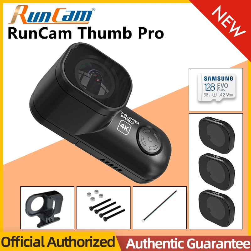 Original RunCam Thumb Pro 4K MINI Action FPV Camera 16g Bulit in Gyro ...