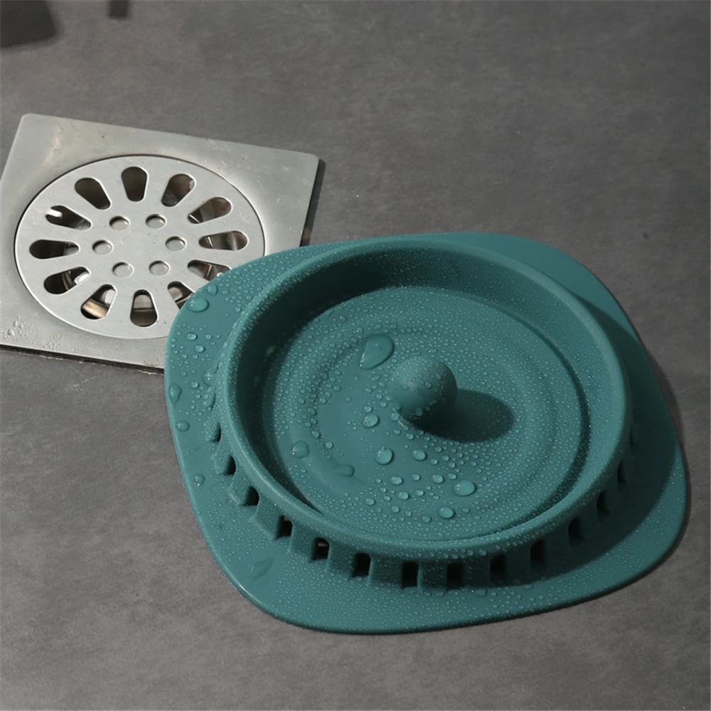 Household Shower Floor Drain Stopper Hair Catcher Strainer Anti-blocking Kitchen Sink Plug Filter Deodorant Bathroom Supplies sink filter,sink strainer,shower drain catcher,floor drain filter,hair drain catcher,hair drain filter,floor drain hair catcher,drain hair catcher,floor drain hair filter,shower filter