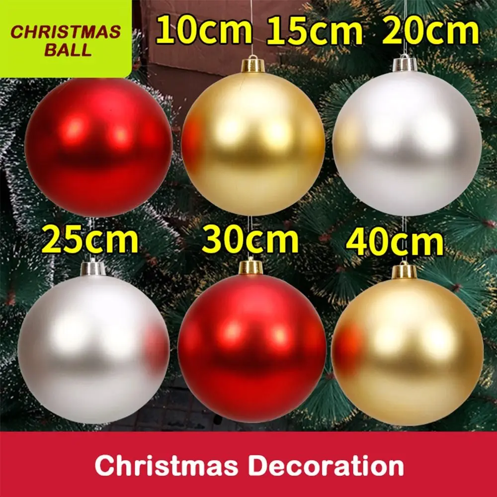 Festive Ornament 15CM Christmas Ball Matte Finish Ball Shape New Year Decoration Ceiling Decoration Christmas Season
