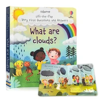 What are clouds? Usborne Lift The Flap Very First Questions & Answers Book in English Baby Kids Picture Board Books Montessori 1
