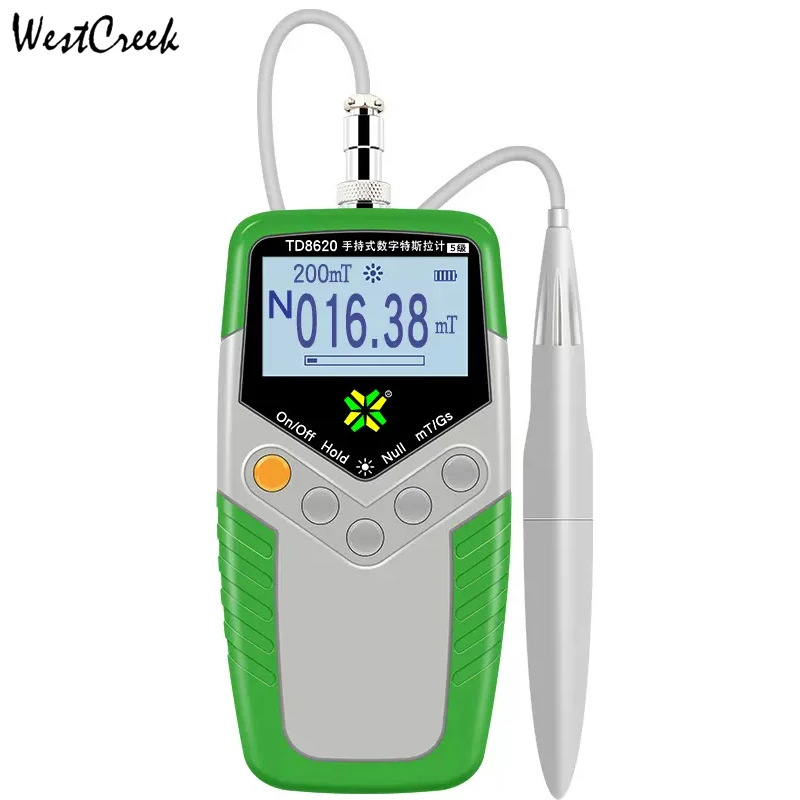 

Tesla Meter Tester Gauss Meter Digital Surface Magnetic Field Tester Gaussmeter Handheld Fluxmeter Tesla Meter TD8620