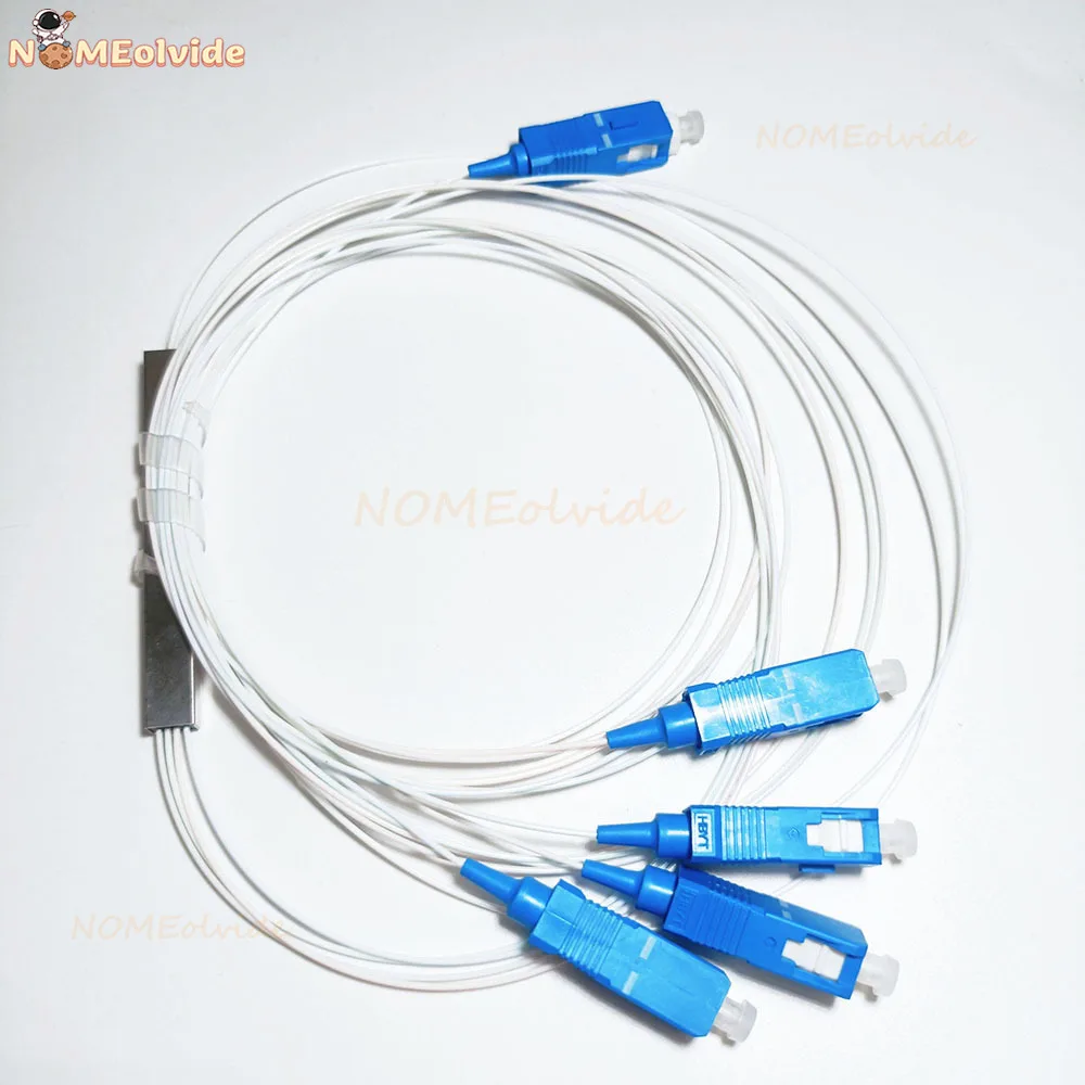 5 PCS/Lot 1x2 1x4 1X8 1x16 SC/UPC PLC Splitter SM Single Mode 0.9mm 1m FTTH Fiber Optic Splitter G657A1 LSZH PVC fiber optic adapter