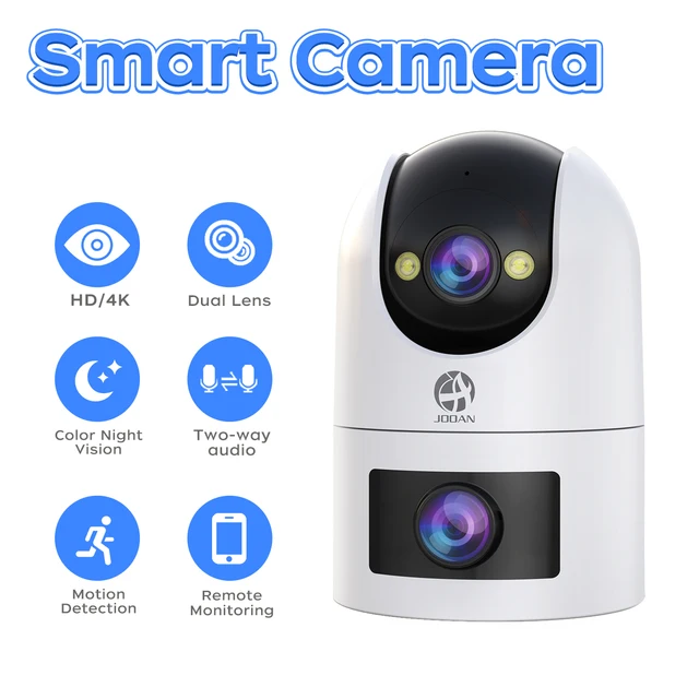 Jooan 4K HD WiFi caméra de Surveillance double objectif extérieur sécurité à domicile PTZ IP caméra suivi automatique CCTV Audio vidéo Surveillance 1