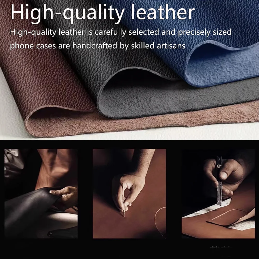 Luxury Leather Shockproof Business Case - Durable Protective Cover