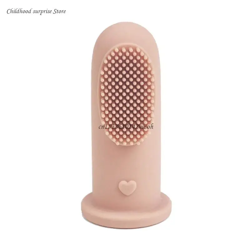 

Детская зубная щетка на палец, пищевая силиконовая щетка для ухода за зубами для детей 0-2 лет, Прямая поставка