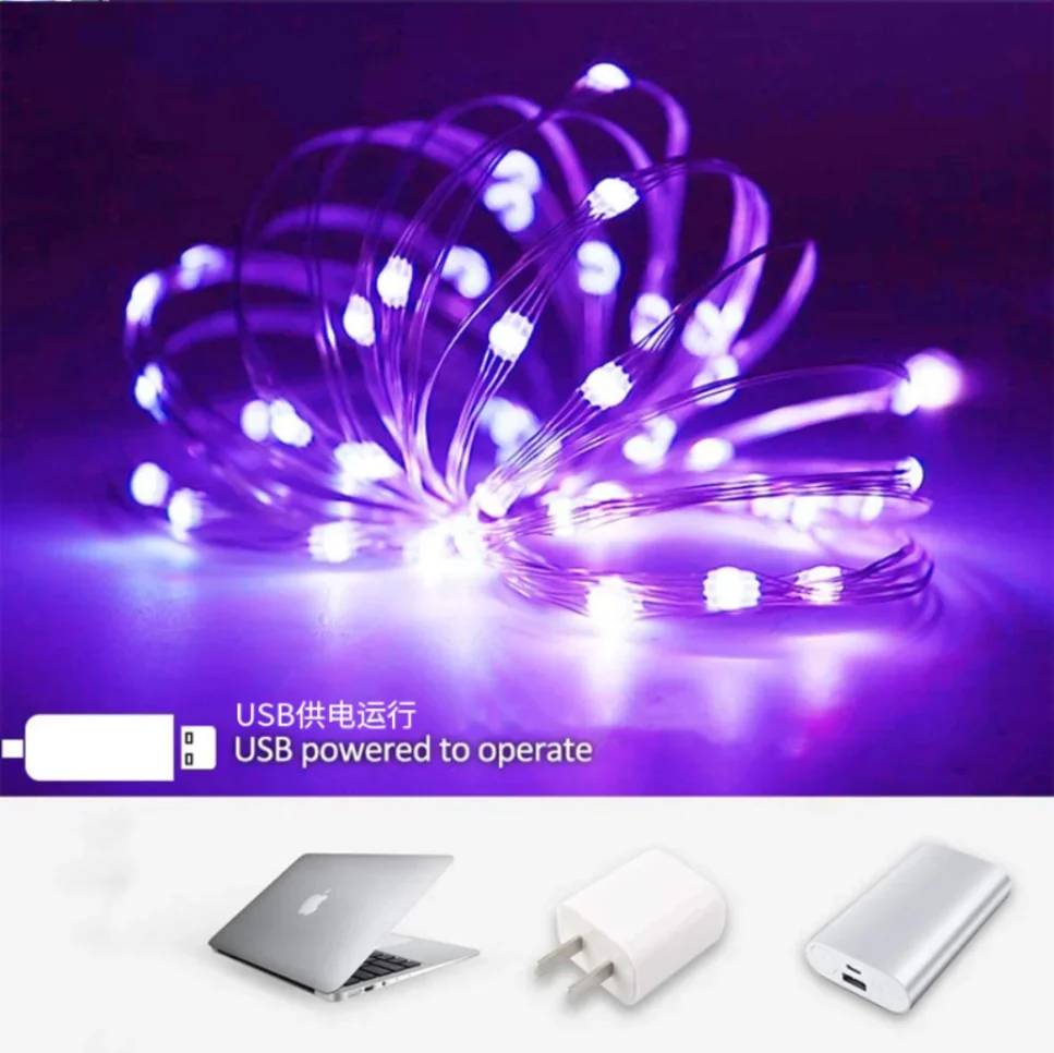 5M 10M 20M USB LED String Lights DC 5V Silver Wire Garland Light Waterproof Fairy Lights Christmas Wedding Party Decoration decorative lights led string lights led fairy lights string lights