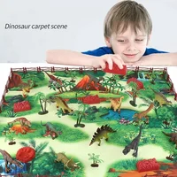 Children's educational early education simulation animal model boy dinosaur world game carpet toy 1