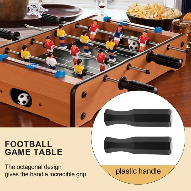 Table Football Machine Accessories Foosball Handle Grips Octagonal Plastic Handles For Standard Table Feet (8 Pack)
