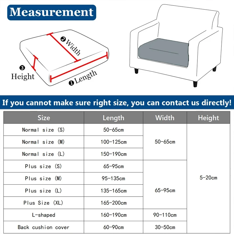 Thick Jacquard Sofa Seat Cover Elastic Sofa Cover Protector Couch Cover for Sofa Anti-dust Removable Sofa Cushion Cover 3