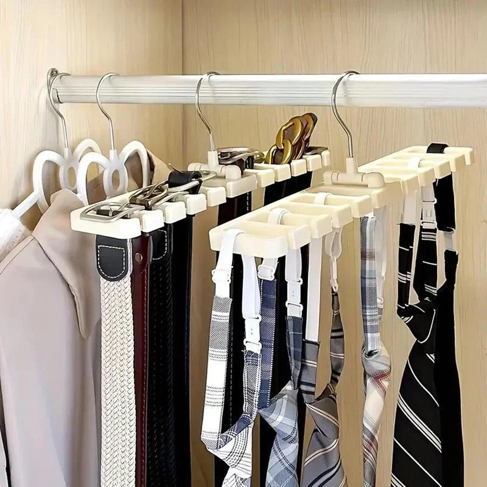 Multifunctional Belt Organizer Holds Belts Ties