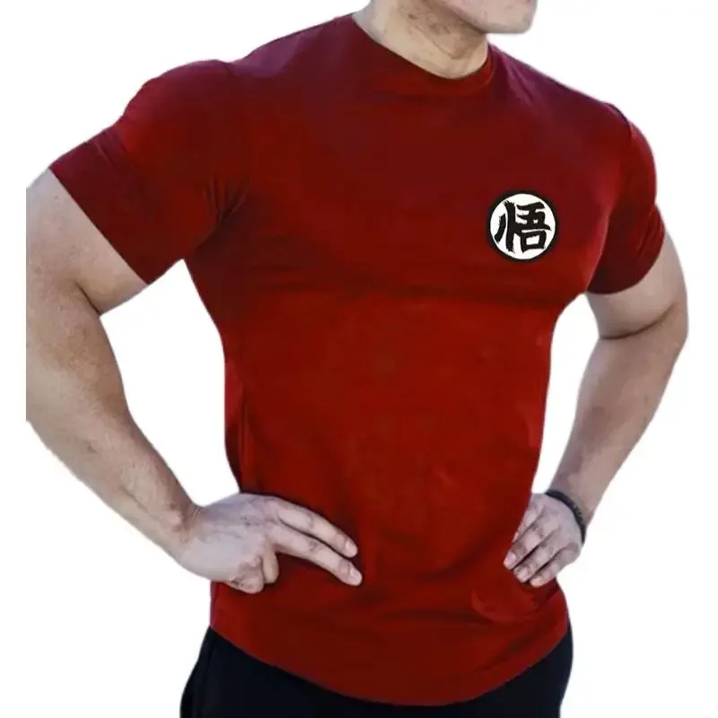 Gym Short Sleeve Fashion Japanese Anime Tops Tee Shirts Hip-Hop Unisex 100%Cotton T-Shirts Men Clothing S-5XL t shirt cotton t shirt