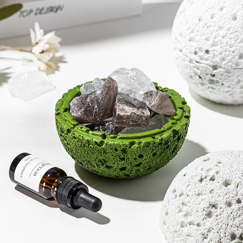 Volcano rock aromatherapy crystal diffuser essential oil household indoor long-lasting light fragrance fireless aromatherapy
