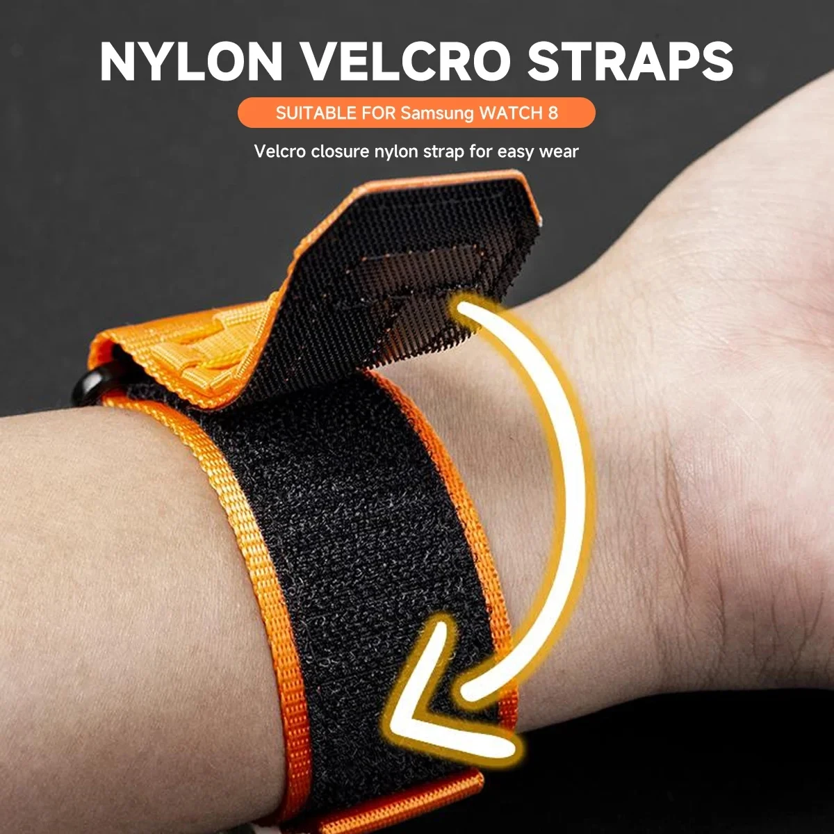 Enhanced Nylon Strap - Quick Fit Sports Bracelet for Galaxy Watch 7 Ultra 47mm