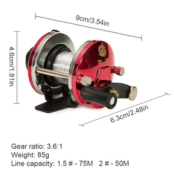 Ice Fishing Rod With Reel Outdoor Sport Mini Fishing Feeder Ultra-short River Shrimp Carp Fishing Pole Winter Fish Rods Tackles 6