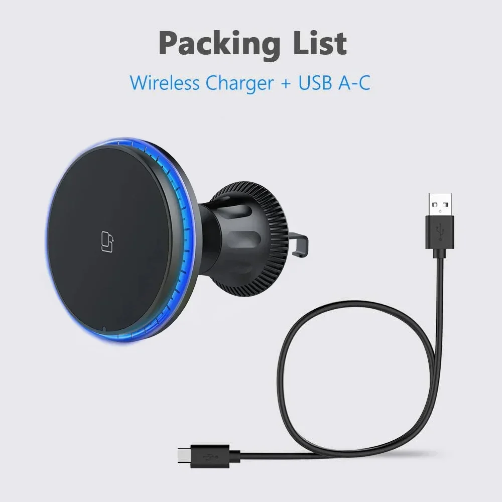 شاحن سيارة لاسلكي مغناطيسي 30 واط iPhone