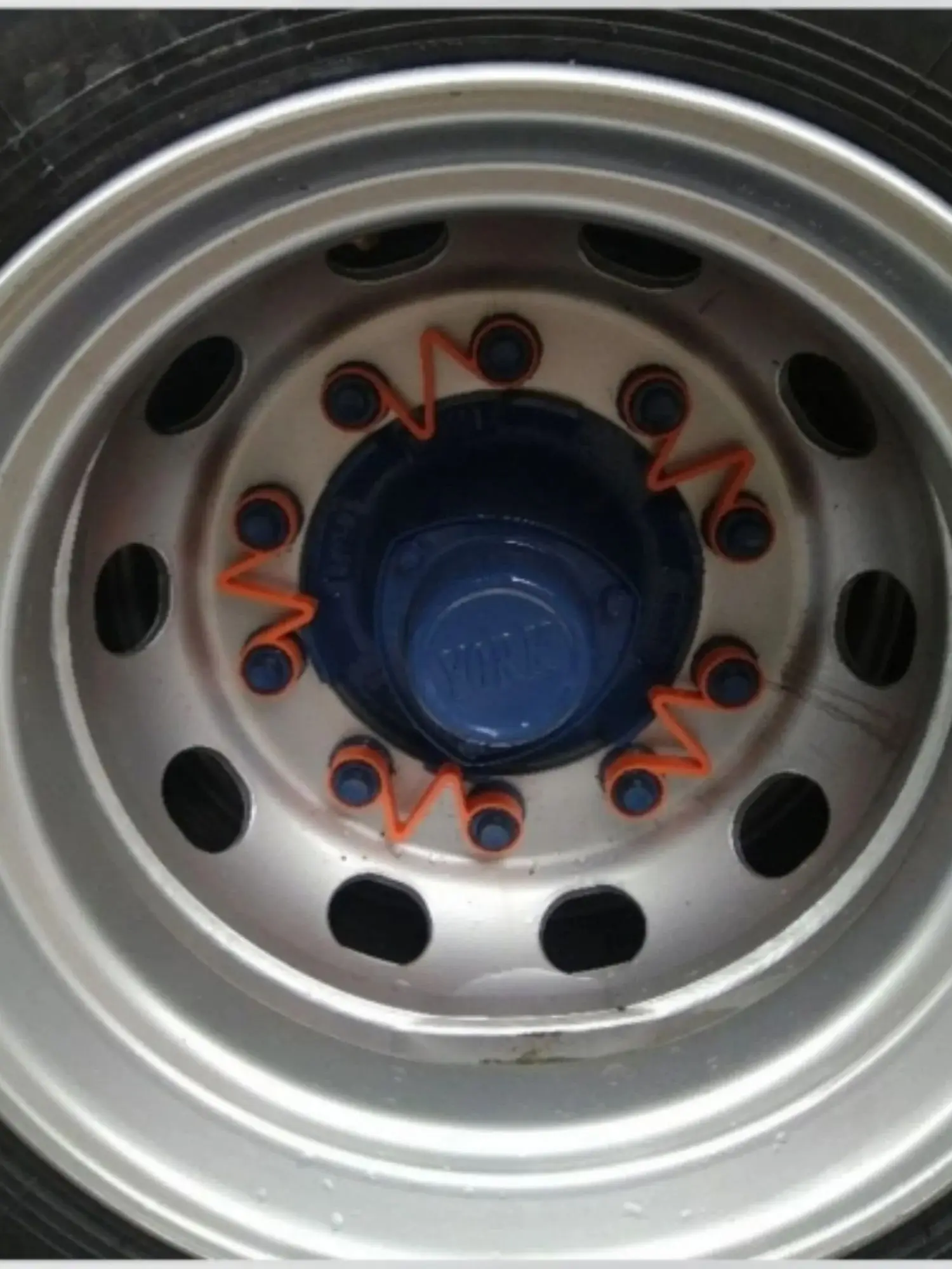 Twin wheel nut retainer PA material orange SWT33-105 10pcs for 33mm x105mm nut car accsesories 24 teeth