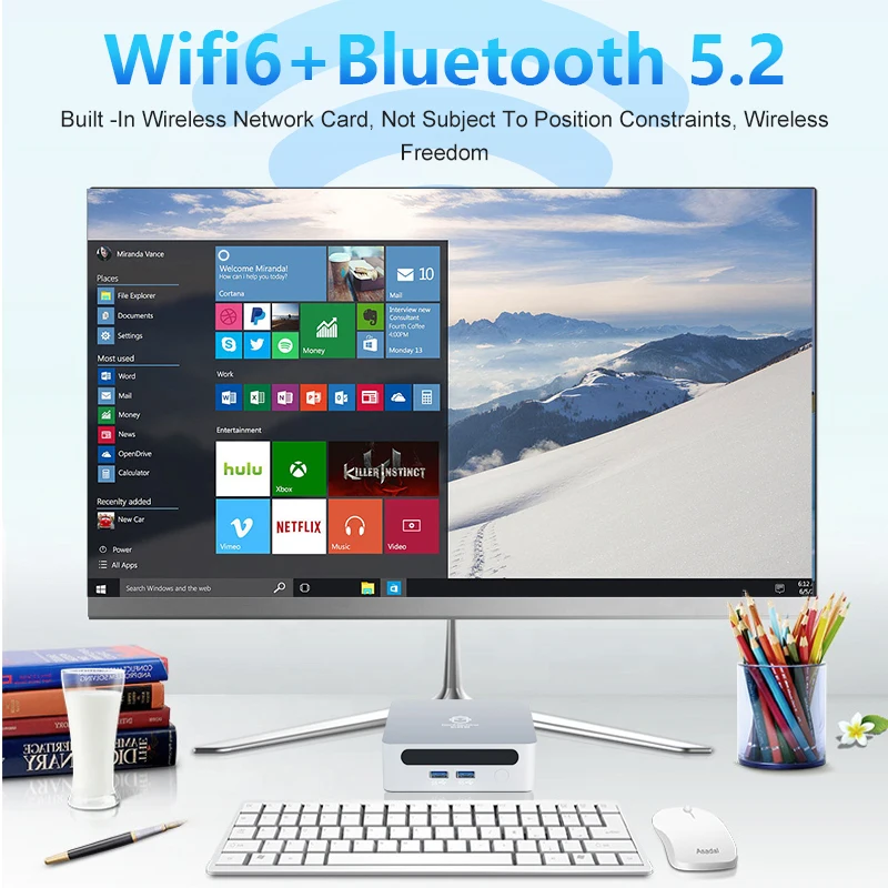 GenMachine Mini PC 5300U Windows 11 Ryzen 2.7GHz-3.7GHz DDR4