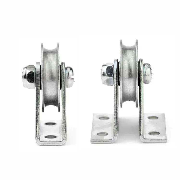 Bracket pulley 6mm wire rope pulley fixed roller over-line hanging wheel guide wheel U 6.4*32*8 1pc shower room pulley,nylon bearing pulley,sliding door pulley,roller bearing
