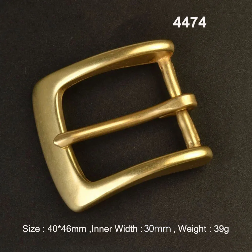 Premium Solid Brass Pin Buckle for Leather Craft and Belt Replacement