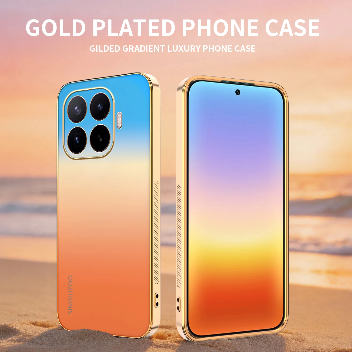 Sunset Gradient Electroplated Color Shockproof Phone Case