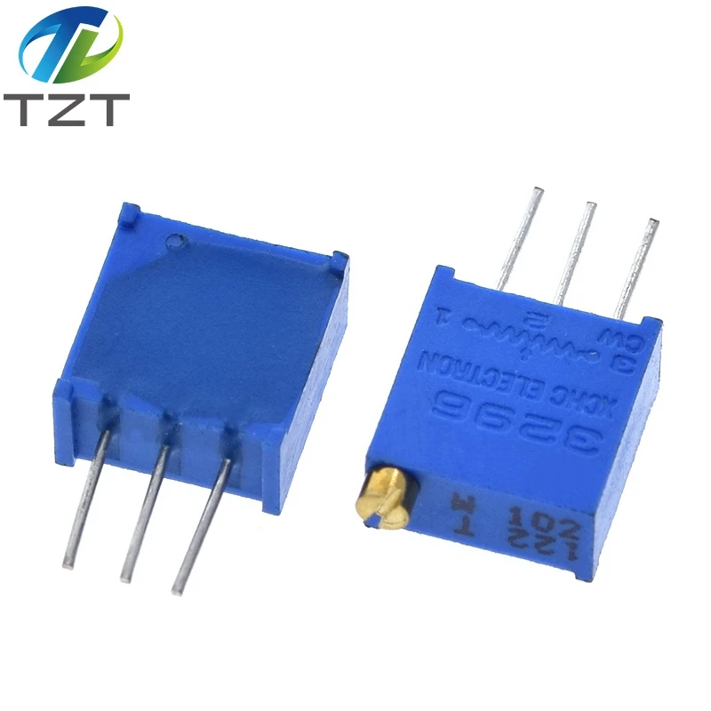 Trimmer Potentiometer 10pcs 3296W 3296 50 100 200 500 ohm 1K 2K 5K 10K 20K 50K 100K 200K 500K 1M ohm 103 100R 200R 500R Trimpot Trimmer Potentiometer