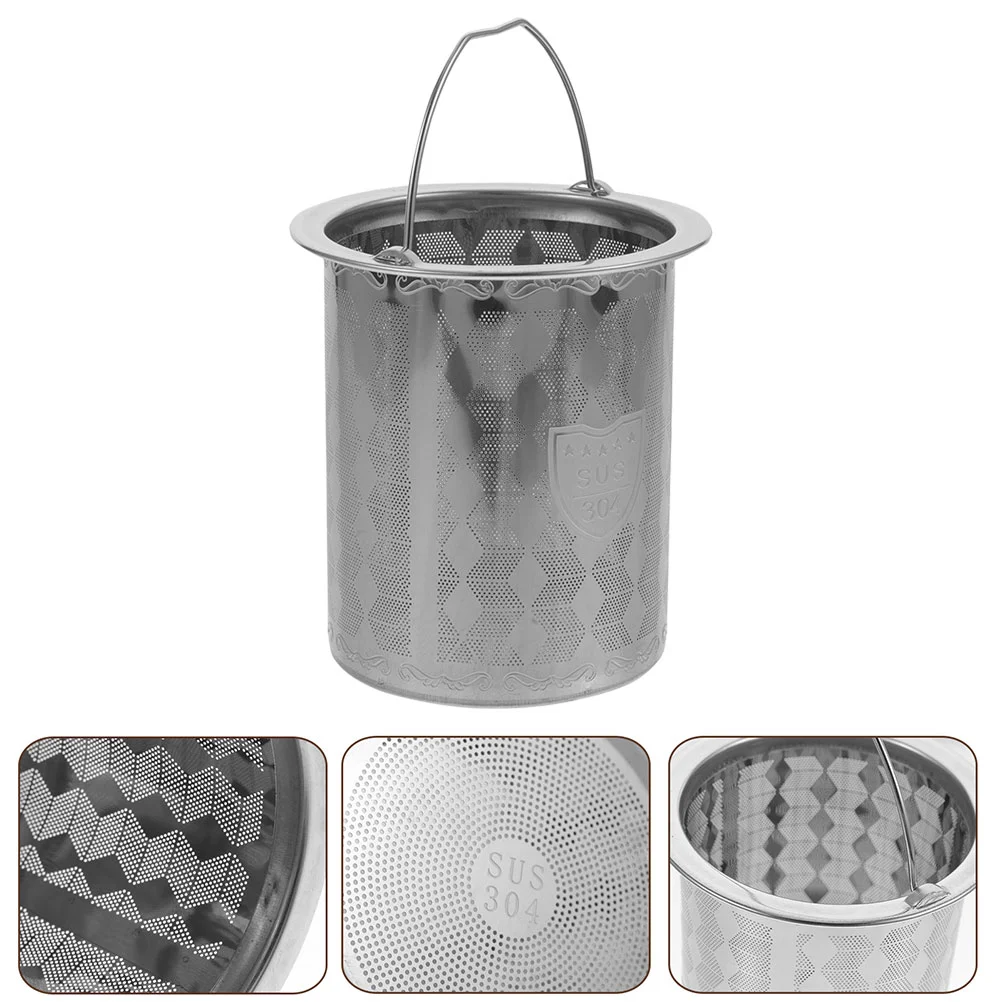 Tea Infuser Diffuser Leak Strainer Coffee Mesh Filter Home Pot Replacement Metal Supplies Silver Teapot Insert