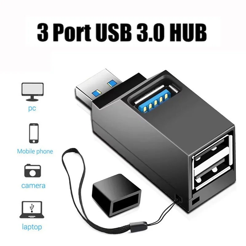 Multi-Function USB Hub and Charging Adapter with Data Transfer and Expansion Features
