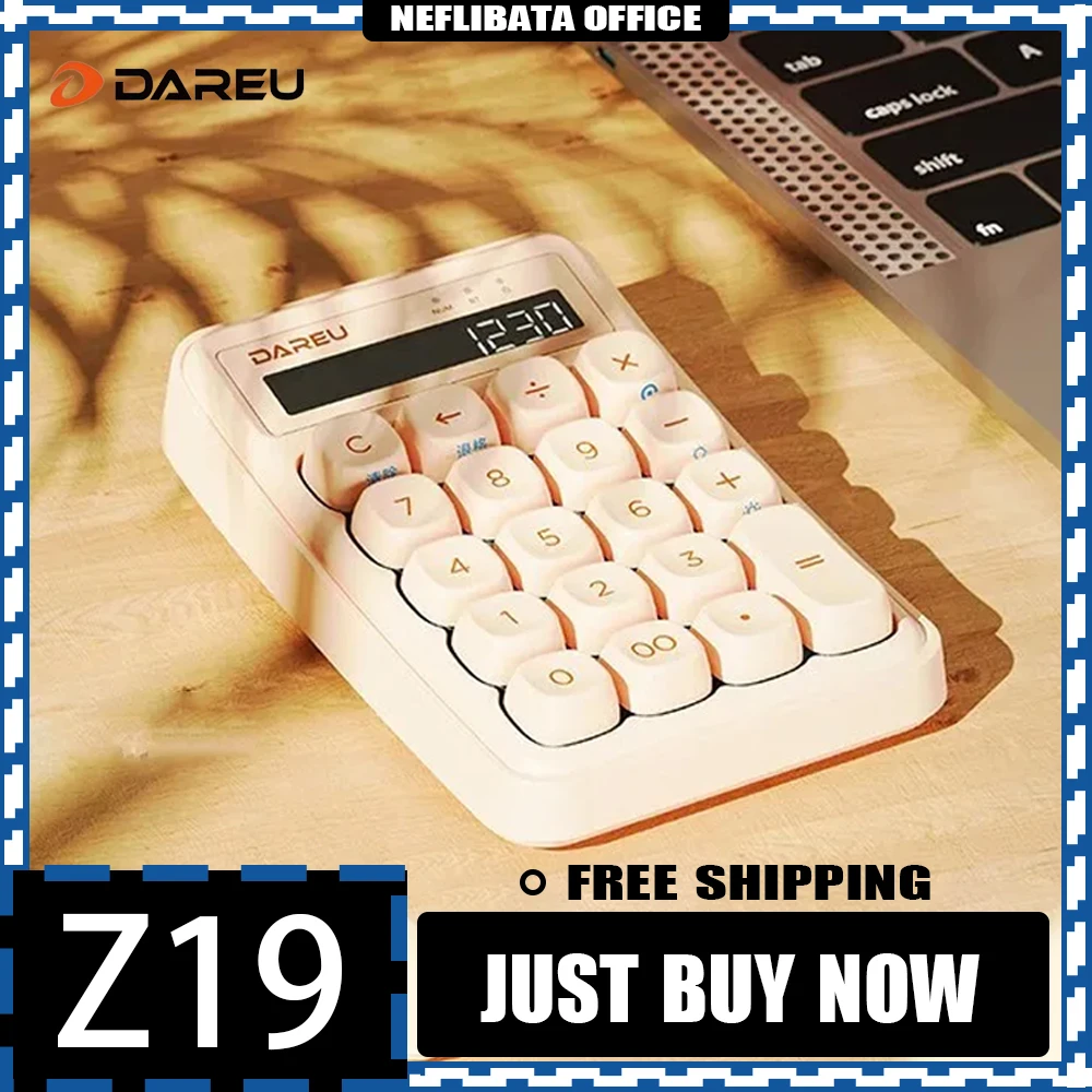 

Мини-клавиатура Dareu Z19, механическая беспроводная клавиатура с поддержкой Bluetooth, аксессуар для компьютера, офиса, игр, подарки