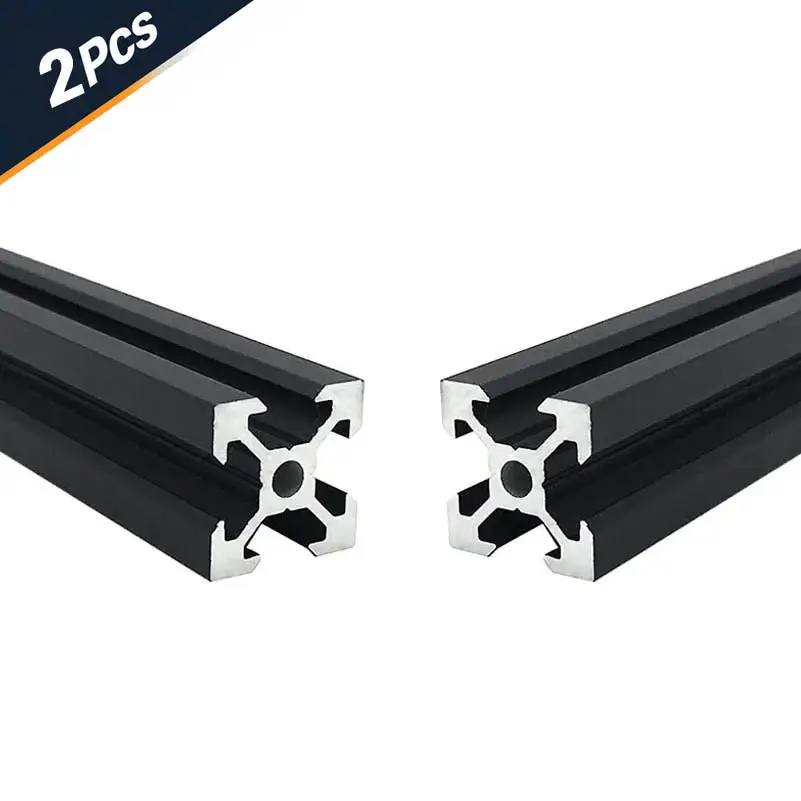 2Pcs 2020 2040 2060 2080 Aluminum Profile 100 200 300 350 400 450 500 550 Linear Rail Extrusion EU Standard CNC 3D Printer Part image 7