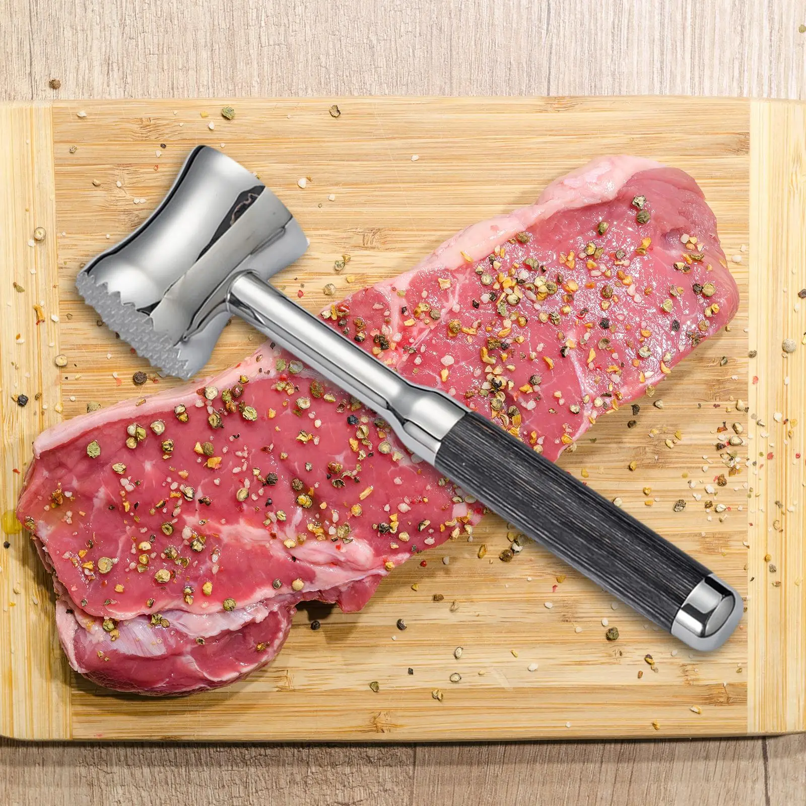 

Dual Side Meat Tenderizer Meat Hammer for Tenderizing Ice Steak for Pounding