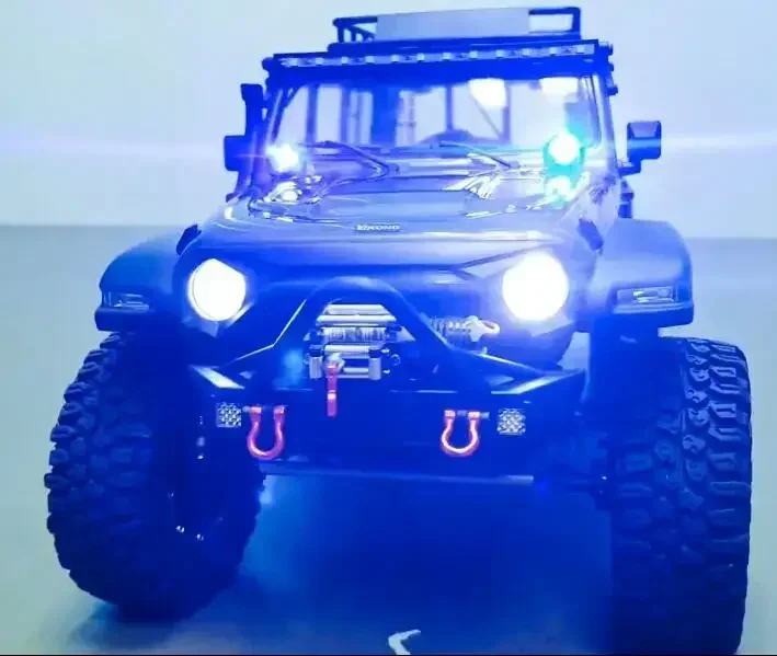 DUMBORC RC Auto FZD Simulationslichtregler 12 LED-System-Kit für 1/10 1/8 Truck Drift TAMIYA CC01 4WD Axial SCX10 – Detail 12