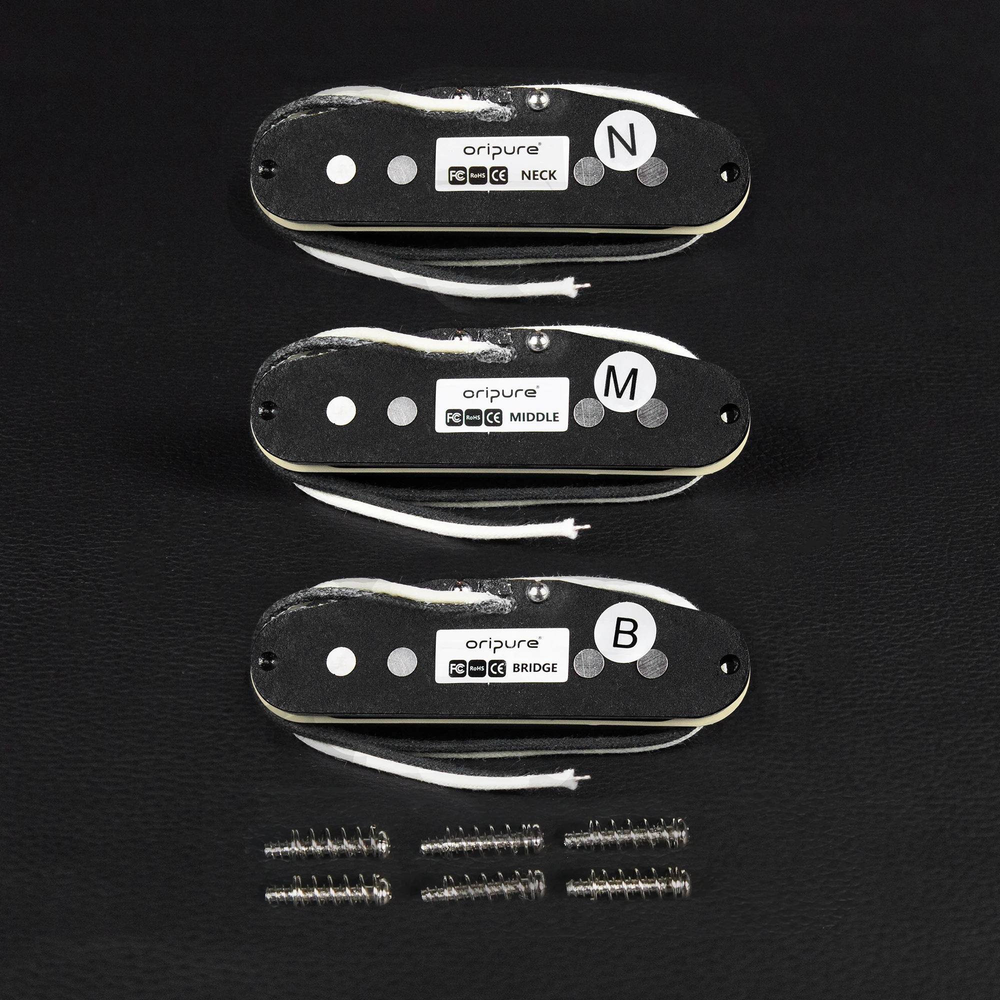 OriPure 1pcs TSF558 Staggered-Pole Vintage Alnico 5 Guitar