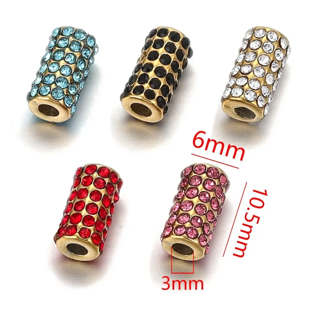 Full Drill Straight Hole Loose Bead Bracelet Beaded DIY Handmade Jewelry Accessories 4