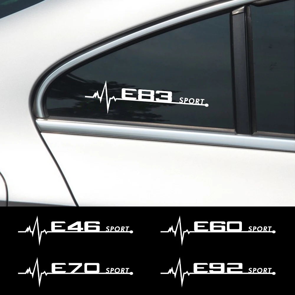 2pcs PVC For BMW performance E28 E30 E34 E36 E39 E46 E52 E53 E60 E61 ...