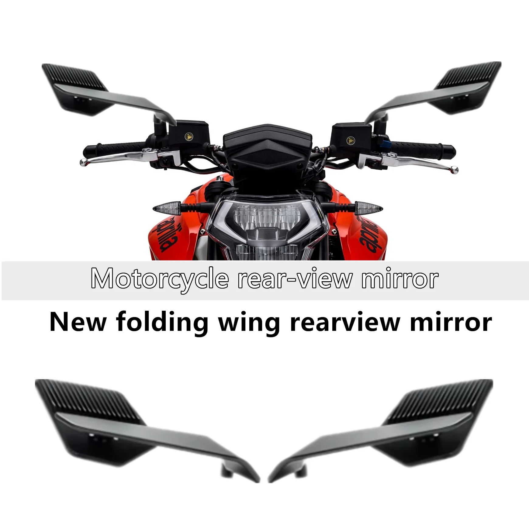 Motorcycle Wind Wing Adjustable Rotating Rearview Mirror For Aprilia ...