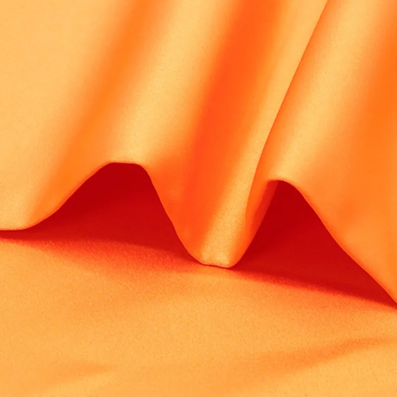 Ivory 395 Matte Thick Satin Fabric for Romantic Wedding Dresses Bridal Handmade Accessories DIY 1 Yard