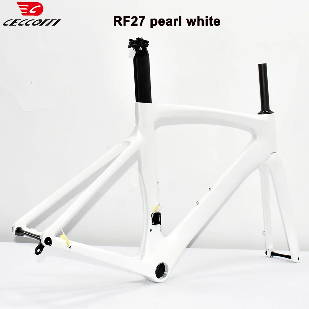 DIY Color Disc Brake Carbon Bicycle Frameset And Full Hidden Cable Ruting Road Bike Frame