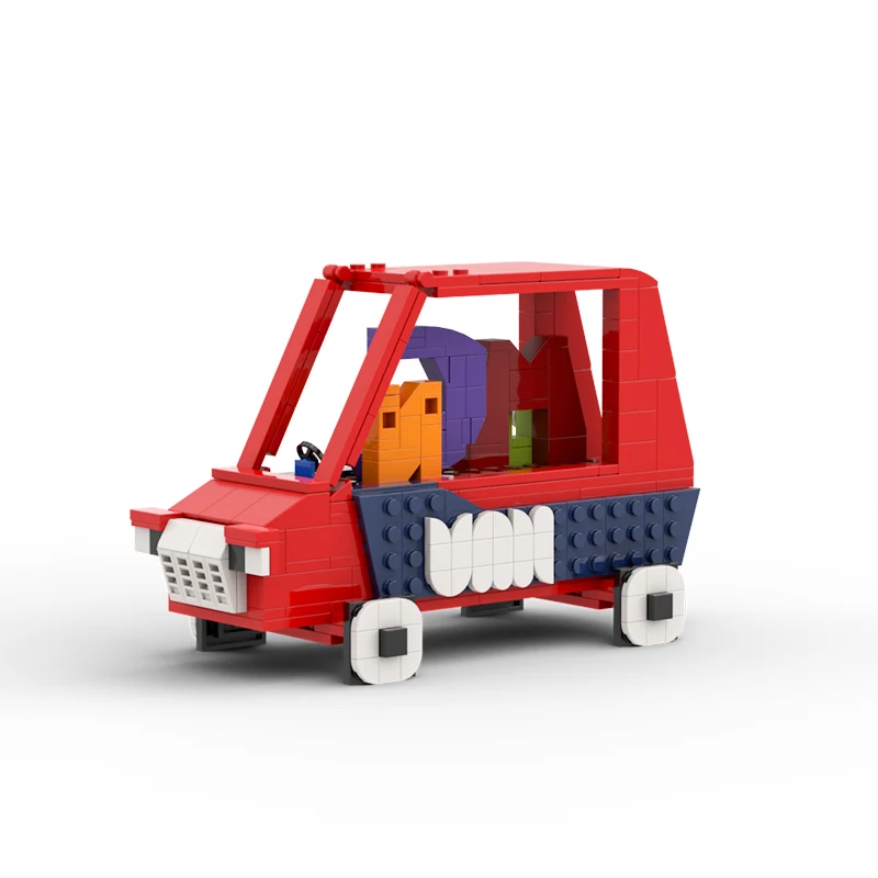 

BuildMOC Alphabeted Lore VAN Car Van Lore Figures Ideas Building Blocks Kits CAB Taxi Letters Vehicle Car Bricks Toys Kids Gifts
