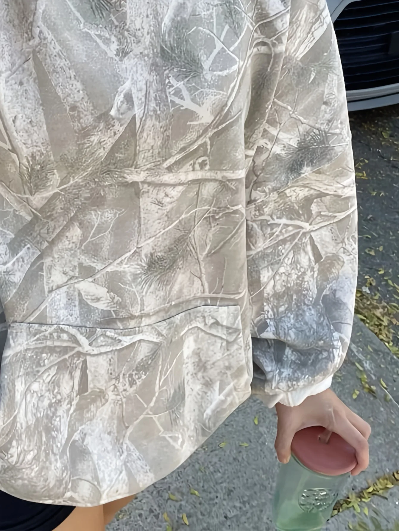 New Autumn and Winter Women's Clothing Retro Jungle Maple Branch Pattern Sweater Loose Casual Long Sleeve Pullover Hoodie