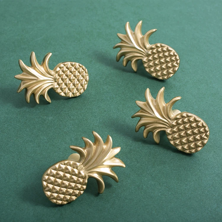 Description Picture 3 of itemKEDLO European Luxury Pineapple Solid Brass Knob Kitchen Cabinet Furniture Hardware Cute Children's Room Drawer Pull Handle