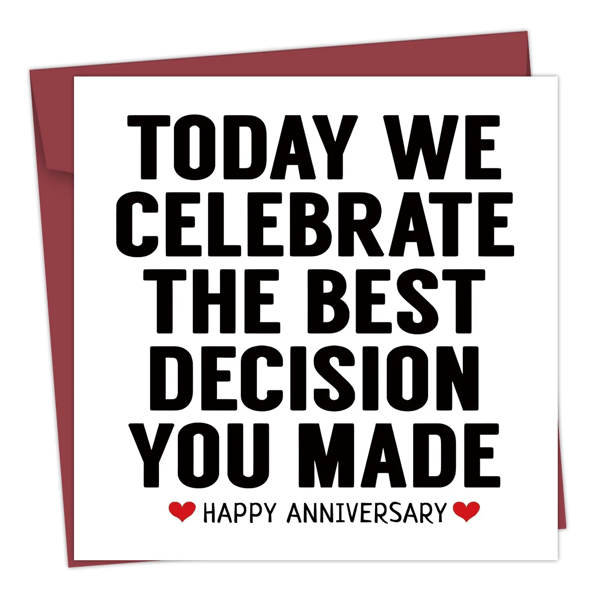 1PC Happy Wedding Anniversary Cards For Wife Or Husband