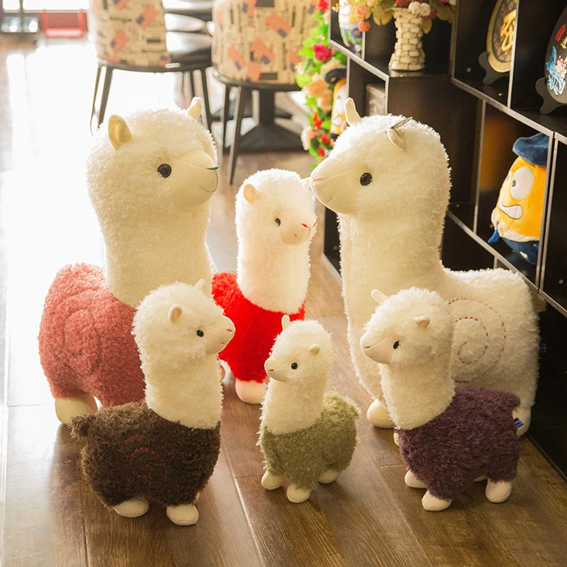 

28CM Kawaii Plush Alpacasso Toys Fashion Animal Soft Stuffed Dolls Lovely Alpaca Pillows Birthday Xmas Gift for Child Girls